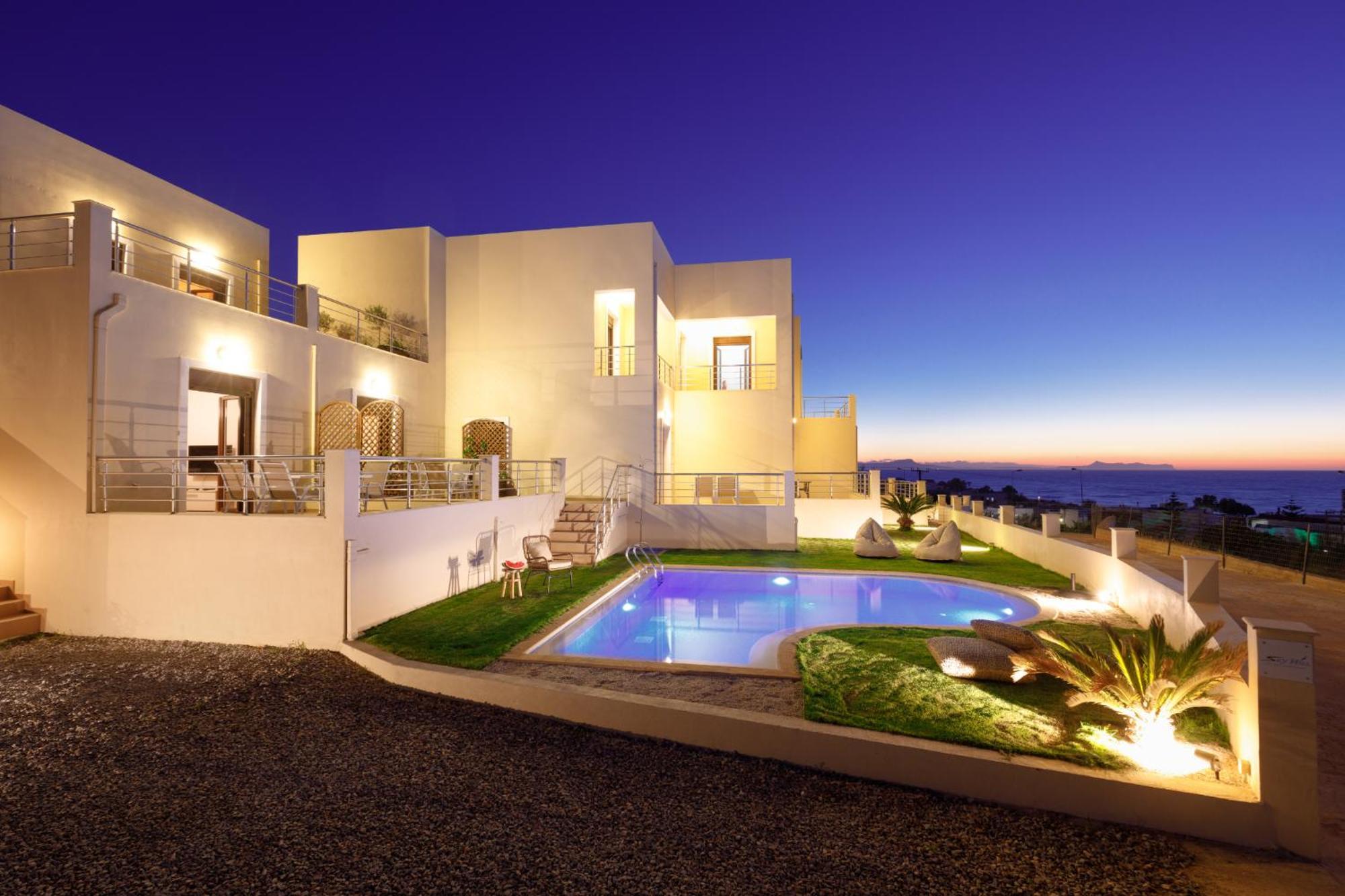 "Peach" - Sea View Maisonette By Sky Hill Resorts Pangalochori ภายนอก รูปภาพ